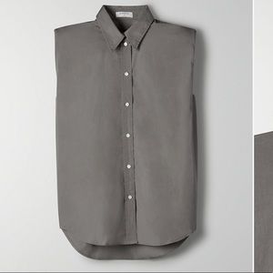 Aritzia Babaton Sleeveless button up